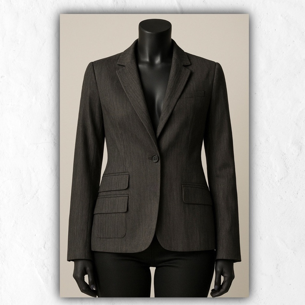 Zara Blazer - Seersucker Striped Fabric, Size M, Excellent Condition, Fast Shipp